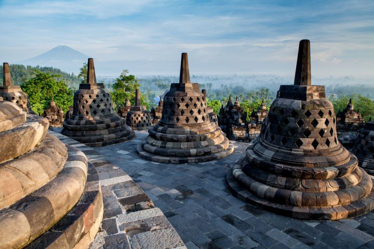 Borobudur, Indonésie