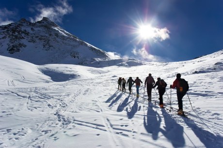 Backcountry touring - Alpy, Valle d'Aosta, Itálie